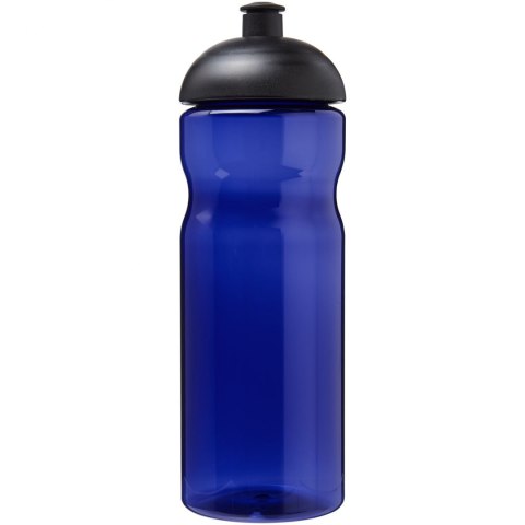 Bidon H2O Eco o pojemności 650 ml z wypukłym wieczkiem niebieski, czarny