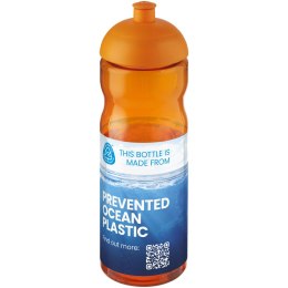 Bidon H2O Eco o pojemności 650 ml z wypukłym wieczkiem pomarańczowy