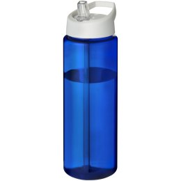 Bidon H2O Vibe o pojemności 850 ml z wieczkiem z dzióbkiem niebieski, biały
