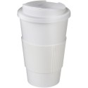 Americano® 350 ml tumbler with grip & spill-proof lid biały