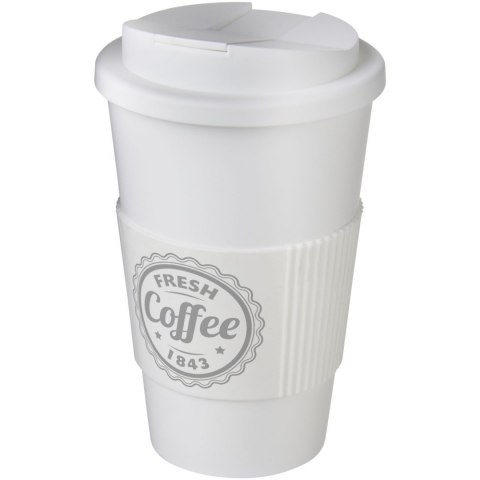 Americano® 350 ml tumbler with grip & spill-proof lid biały