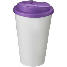 Americano® 350 ml tumbler with spill-proof lid biały, fioletowy