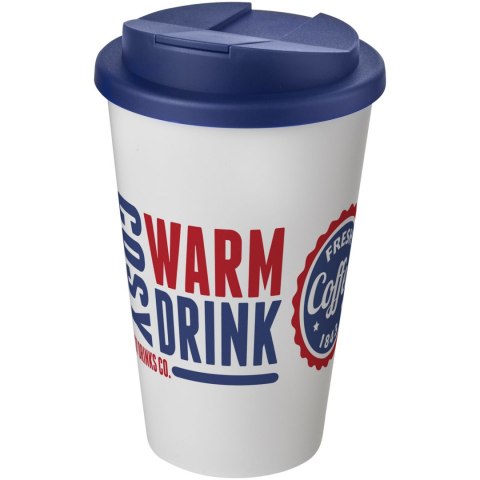 Americano® 350 ml tumbler with spill-proof lid biały, niebieski