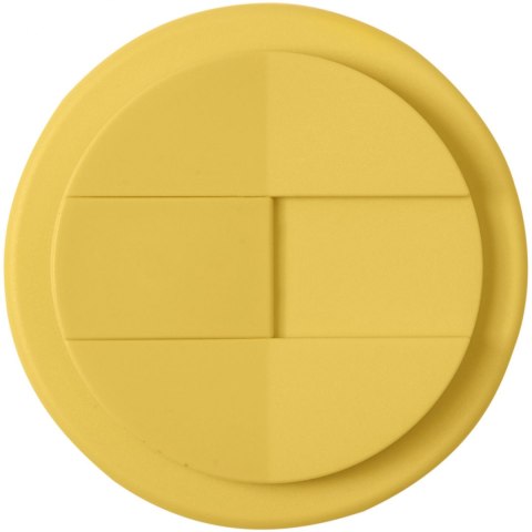 Americano® 350 ml tumbler with spill-proof lid biały, żółty