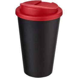 Americano® 350 ml tumbler with spill-proof lid czarny, czerwony