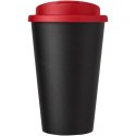 Americano® 350 ml tumbler with spill-proof lid czarny, czerwony