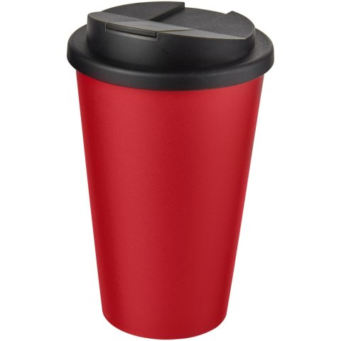 Americano® 350 ml tumbler with spill-proof lid czerwony, czarny