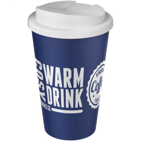 Americano® 350 ml tumbler with spill-proof lid niebieski, biały