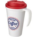 Americano® Grande 350 ml mug with spill-proof lid biały, czerwony
