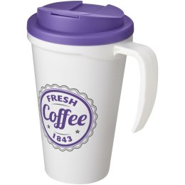 Americano® Grande 350 ml mug with spill-proof lid biały, fioletowy