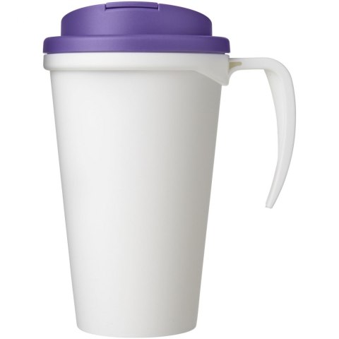 Americano® Grande 350 ml mug with spill-proof lid biały, fioletowy