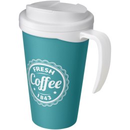 Americano® Grande 350 ml mug with spill-proof lid błękitny, biały