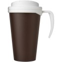 Americano® Grande 350 ml mug with spill-proof lid brązowy, biały