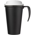 Americano® Grande 350 ml mug with spill-proof lid czarny, biały