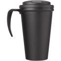 Americano® Grande 350 ml mug with spill-proof lid czarny błyszczący, czarny