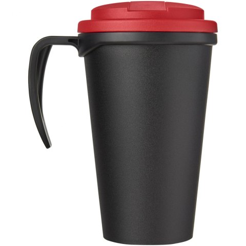 Americano® Grande 350 ml mug with spill-proof lid czarny, czerwony