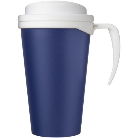 Americano® Grande 350 ml mug with spill-proof lid niebieski, biały