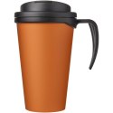 Americano® Grande 350 ml mug with spill-proof lid pomarańczowy, czarny