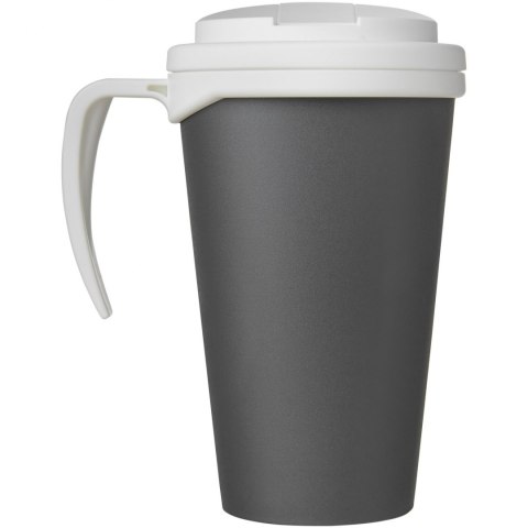 Americano® Grande 350 ml mug with spill-proof lid szary, biały