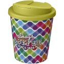 Brite-Americano® Espresso 250 ml tumbler with spill-proof lid biały, limonka