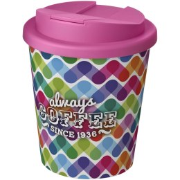 Brite-Americano® Espresso 250 ml tumbler with spill-proof lid biały, różowy