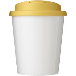 Brite-Americano® Espresso 250 ml tumbler with spill-proof lid biały, żółty