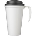 Brite-Americano® Grande 350 ml mug with spill-proof lid biały, czarny