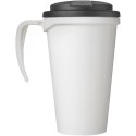 Brite-Americano® Grande 350 ml mug with spill-proof lid biały, czarny