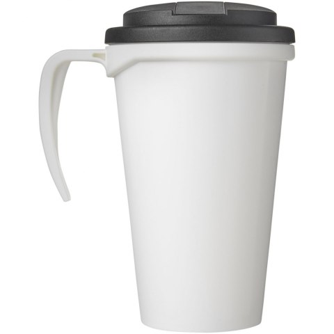 Brite-Americano® Grande 350 ml mug with spill-proof lid biały, czarny