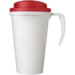 Brite-Americano® Grande 350 ml mug with spill-proof lid biały, czerwony