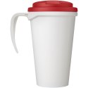 Brite-Americano® Grande 350 ml mug with spill-proof lid biały, czerwony