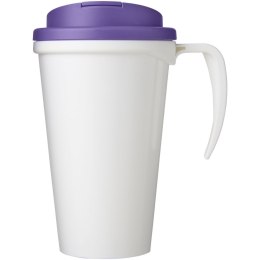 Brite-Americano® Grande 350 ml mug with spill-proof lid biały, fioletowy