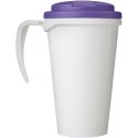Brite-Americano® Grande 350 ml mug with spill-proof lid biały, fioletowy