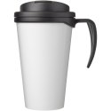 Brite-Americano® Grande 350 ml mug with spill-proof lid czarny błyszczący, czarny