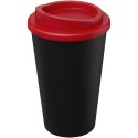Kubek Americano Eco z recyklingu o pojemności 350 ml czarny, czerwony