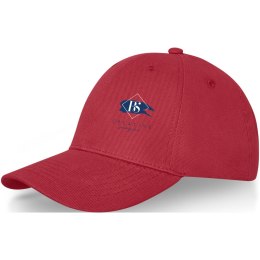 6-panelowa czapka Davis czerwony