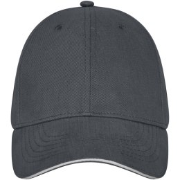 6-panelowa czapka baseballowa Darton szary sztormowy