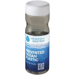 H2O Active® Eco Base 650 ml screw cap water bottle ciemnografitowy, biały