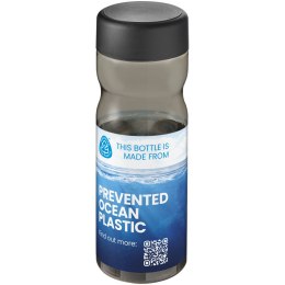 H2O Active® Eco Base 650 ml screw cap water bottle ciemnografitowy, czarny