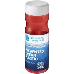 H2O Active® Eco Base 650 ml screw cap water bottle czerwony, biały
