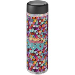 H2O Active® Vibe 850 ml screw cap water bottle przezroczysty, czarny