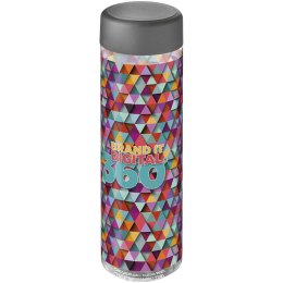 H2O Active® Vibe 850 ml screw cap water bottle przezroczysty, szary sztormowy