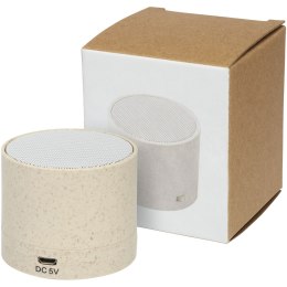 Głośnik Bluetooth® Kikai ze słomy pszenicznej beżowy