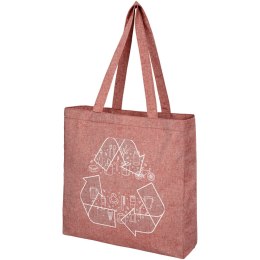 Pheebs poszerzana torba na zakupy z bawełny z recyclingu o gramaturze 210 g/m2 czerwony melanż