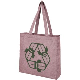 Pheebs poszerzana torba na zakupy z bawełny z recyclingu o gramaturze 210 g/m2 kasztanowy melanż