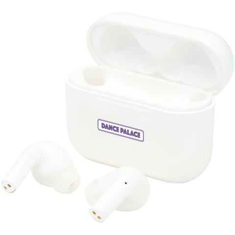 Automatycznie parujące się prawidziwie bezprzewodowe słuchawki douszne Braavos 2 biały