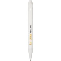 Długopis Terra z plastiku z kukurydzy biały