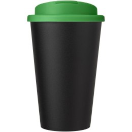 Kubek Americano® Eco z recyklingu o pojemności 350 ml z pokrywą odporną na zalanie zielony, czarny