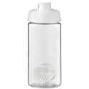 Shaker H2O Active Bop o pojemności 500ml biały, przezroczysty