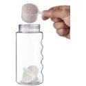 Shaker H2O Active Bop o pojemności 500ml biały, przezroczysty